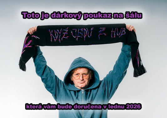 Ventolin * VOUCHER * - Pletená šála - Když jedu z hub